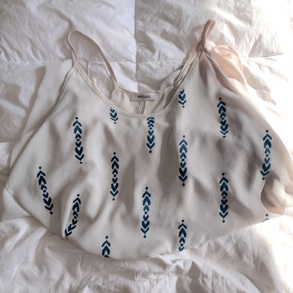 Open back tank top